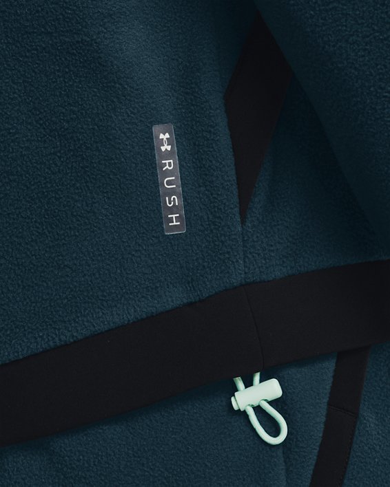 Men's UA RUSH™ Fleece Full-Zip Hoodie, Blue, pdpMainDesktop image number 6